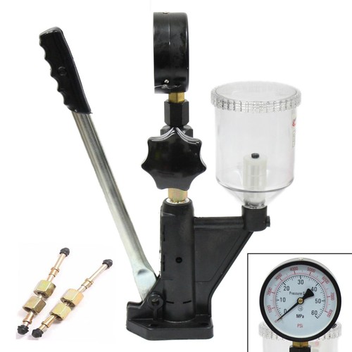 Diesel Injector Nozzle Pop Pressure Tester Dual Gauge Bar/PSI W/Filter 0- 60 Mpa - 第 1/6 張圖片