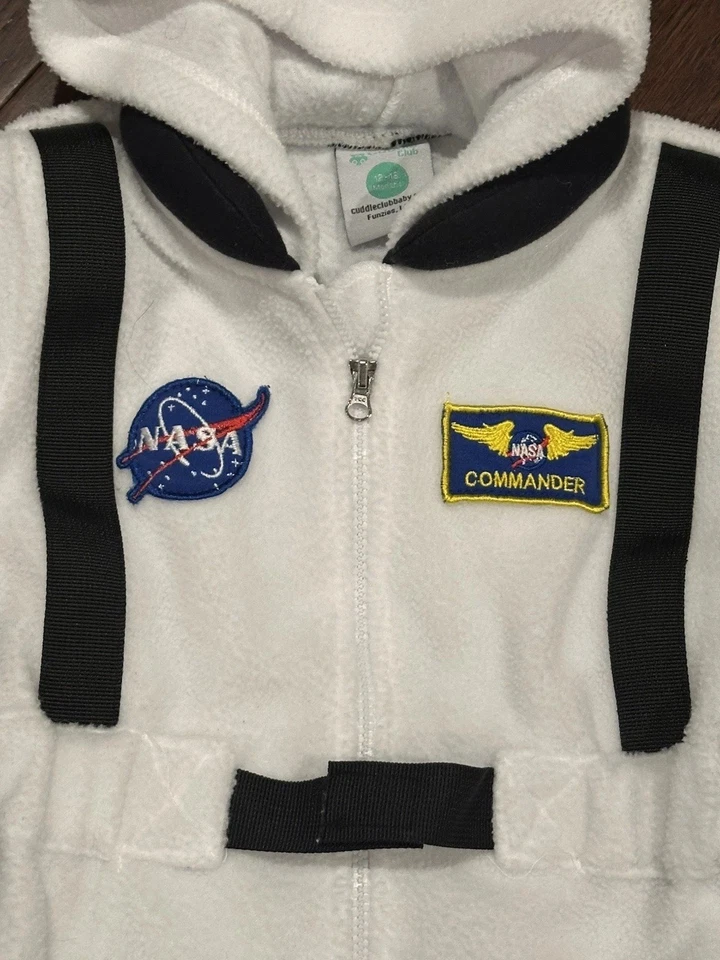 Флисовый костюм командира НАСА 12–18 м клуб объятий для младенцев астронавтов - Изображение 2 из 4