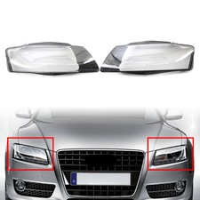For Audi A5 S5 Rs5 2008-2012 Front Headlight Headlamp Lens Cover Transparent 2