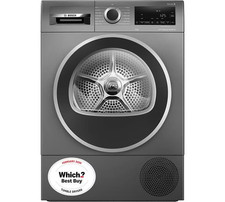 Bosch Series 6 9kg Heat Pump Tumble Dryer - Graphite Grey WQH246DRGB