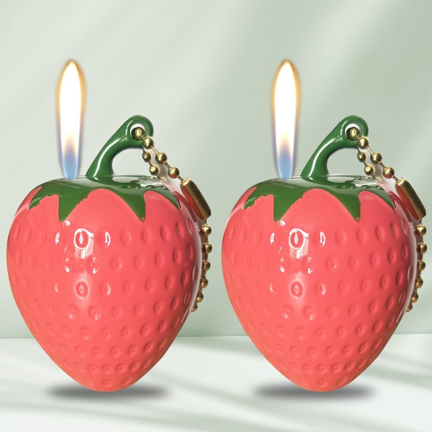 2 Pack Pink Windproof Butane Jet Torch Lighter,Funny Cool Li