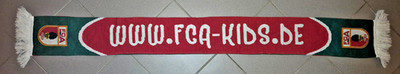 FC Augsburg Schal / WWW.FCA-KIDS.de / Wir sind alles, ausser Langweilig /