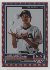 2023 Panini USA Baseball Stars & Stripes Red Prizm /149 James Tronstein #39 16na