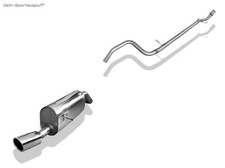 Fox Edelstahl Racing-Komplettanlage ab Kat. Peugeot 208 1x90mm rund eingerollt