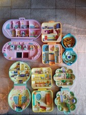 Vintage Polly Pocket Bundle - Stampin School, Jeweled Sea, etc. (No dolls)
