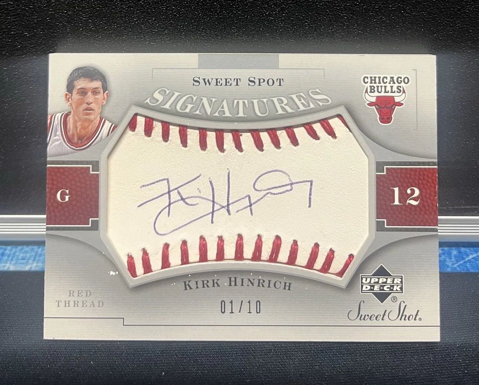 2005-06 SWEET SHOT ПОДПИСИ SPOT Кирк Хинрих автограф #d /10 R A R E! - Изображение 2 из 3