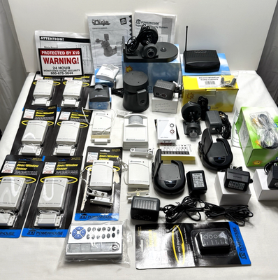 #ad X 10 Powerhouse Supervised Security System Lot Cameras Motion Remotes Sensors $89.99