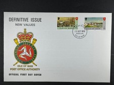 Isle Of Man FDC 1976 Definitive Issue New Values Stamp First Day Cover
