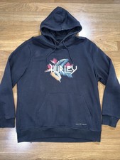 Black Tropical Hurley Hoodie Size Large Excellent Condition