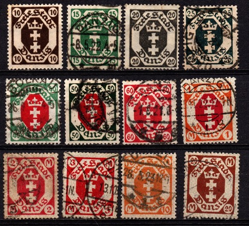 GDANSK 1921/1923 - Lot 12 Used Coat of Arms #S#DRD