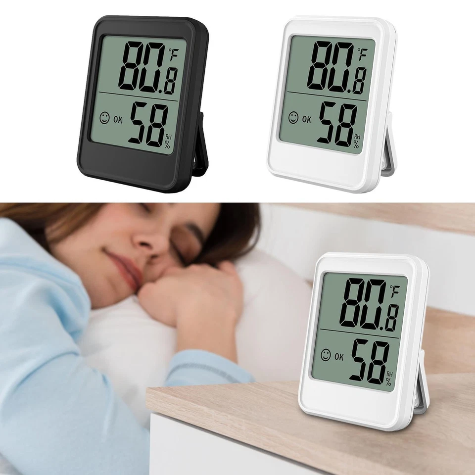 LCD-Innen-/Außenthermometer, digitales Hygrometer, Temperatur- und Luftfeuchtig - Bild 2 von 4
