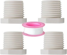 4 Pieces RV Hot Water Heater Drain Plug with Tape Compatible with RV Camper and