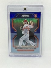 2022 Panini Prizm Baseball Kutter Crawford RC #23! BLUE PRIZM PARALLEL SP!