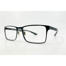 Ray-Ban RB8415 2848 Black Carbon Fiber Rectangular Eyeglasses Frames 55-17-145