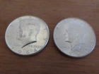 1964 p and d  Kennedy Half Dollar.