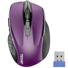 Wireless Mouse 2.4G Ergonomic Optical Mouse Computer Mouse for Laptop PC Comp...