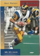 KURT WARNER - 1999 Donruss Rookie Football Card #188 - QB St. Louis Rams (3466a). rookie card picture