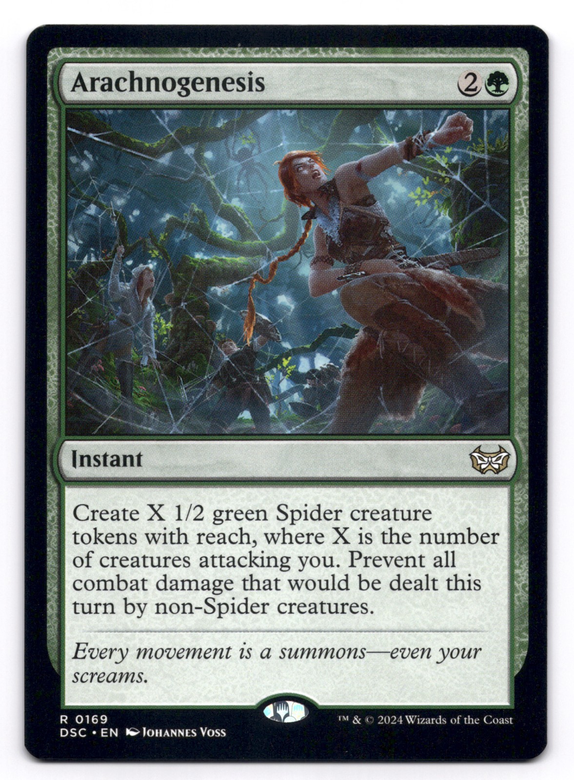 Arachnogenesis NM Commander: Duskmourn: House of Horror 169 MTG Regular