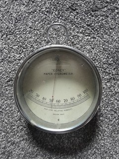 Edney Paper Hygrometer Temperature Humidity Gauge
