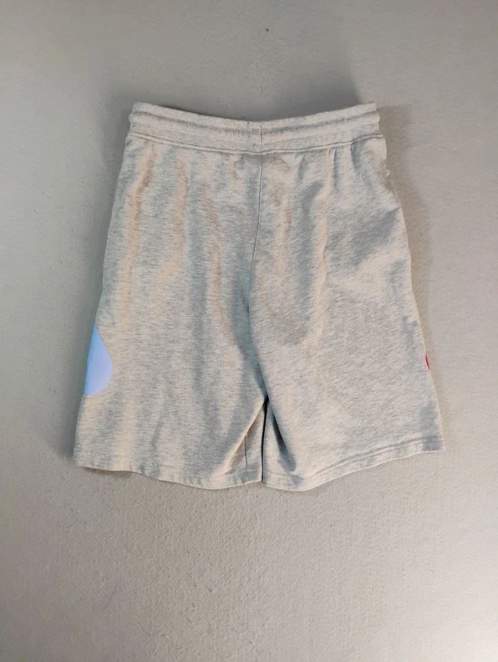 Шорты Fila молодежные размер XL серые с надписью на шнурке однотонные бермудские плоские спереди повседневные - Изображение 3 из 4