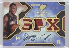 2007-08 SPx SPx Rookies Spectrum 10/10 Daequan Cook #112 Auto 0j4n