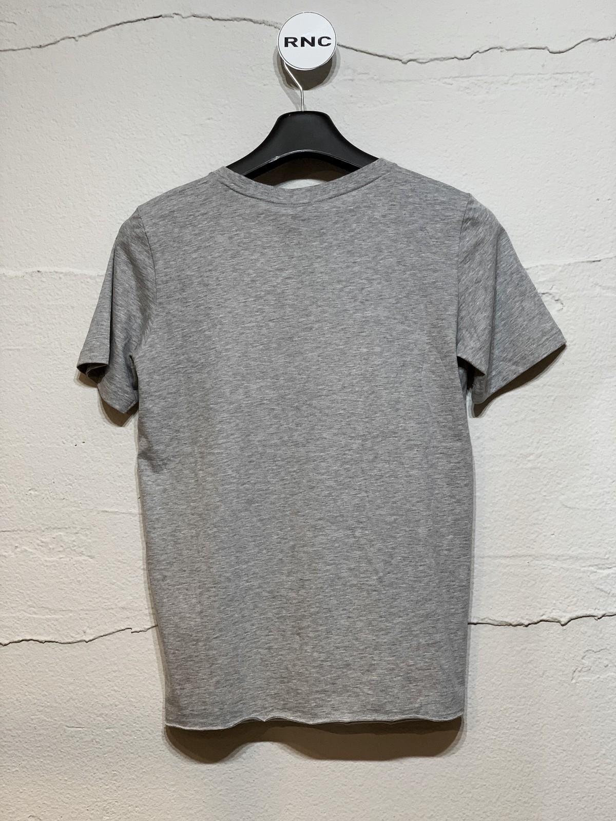 T shirt uomo Saint Laurent grigia con logo 18536306