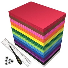 104 Pack Foam Sheets Craft 8.5 x 5.5 x 0.07 inch Eva Color Foam Paper Set for...