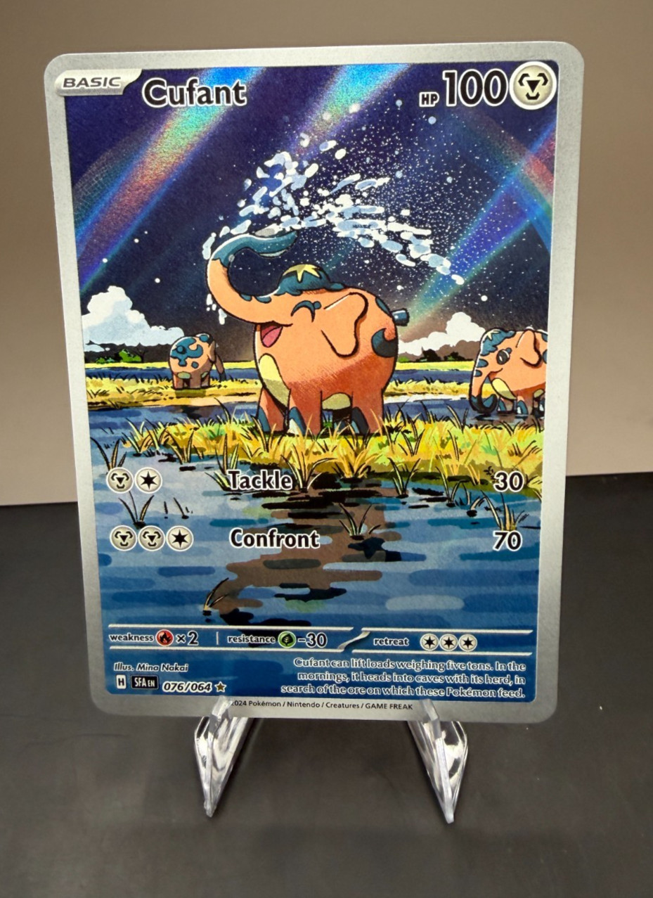 Pokémon TCG Cufant Holo Illustration Rare Full Art Shrouded Fable 076/064 LP