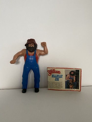 1984 WWF LJN Wrestling Figure HILLBILLY JIM w/ HAT...