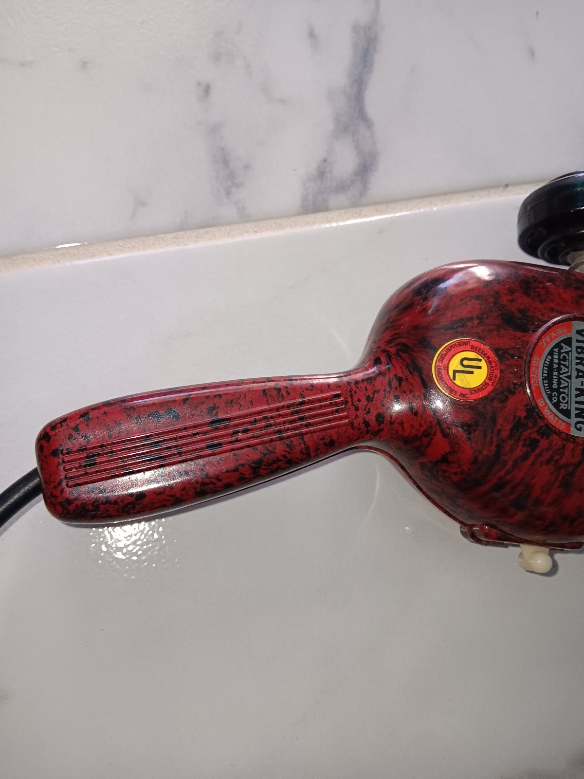 Vtg VibraKing massager Model FP One Head only with wear Tested Working 13ft wire