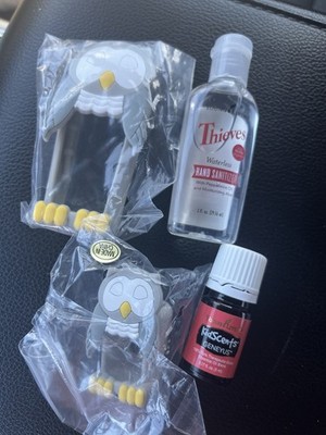 Young Living Study Buddy Kit Geneyus 5 Ml Essential Oils Thieves Owl  Keychains
