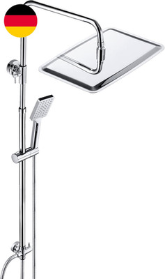 JOHO Edelstahl Duschset Ohne Armatur, Regendusche Duschsystem Wassersparend Dusc