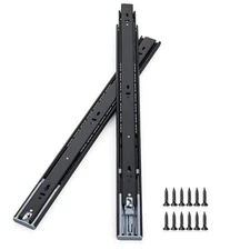 (5) Pair Of Soft-Close Drawer Slides Ball Bearing Full Extension 12"-24" 100lb