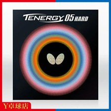 Butterfly Tenergy 05 Hard Table Tennis Racket Rubber, Red/Black Medium Size, 1/