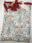 LAURA ASHLEY CHEF APRON HOLLY DAY ONE SIZE GREEN 36 X 27 100% COTTON GAUZE NWT