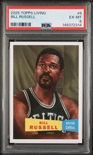 2025 TOPPS LIVING #6 BILL RUSSELL PSA 6