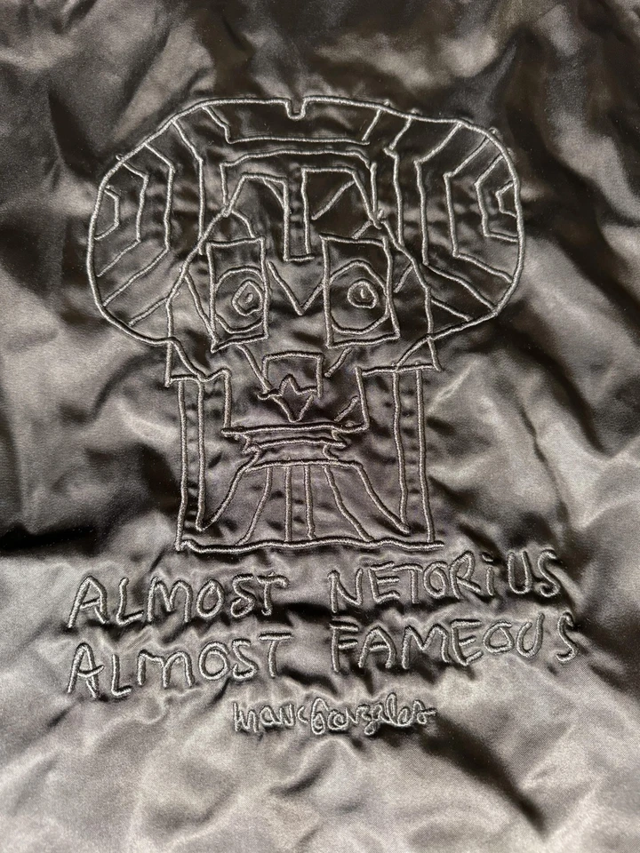 Adidas скейтбординга куртка мужская большой черный Bomber Snap спереди атласный Gonzales - Изображение 3 из 4