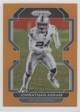 2021 Panini Prizm Orange Prizm 31/249 Johnathan Abram #182 0q1p