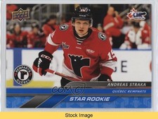 2024-25 Upper Deck CHL Star Rookies Blue Andreas Straka #365 READ 0b3