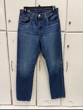 Vintage Levis Jeans Womens 27x30 Blue 501XX Button Fly Denim Western 90s