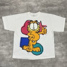 vintage 1994 GARFIELD t shirt 90s cartoon comic cat PAWS Jim Davis big print