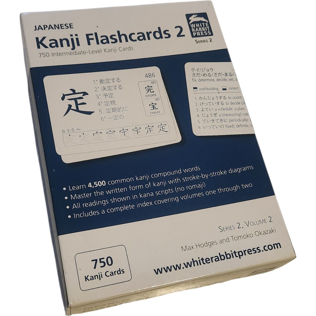 White Rabbit Press Japanese Kanji Flashcards Series 2 Volume 2 750