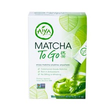 Aiya Matcha To Go Single Serve Packs - Ceremonial Grade Pure Matcha Green Tea...