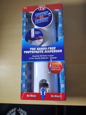 Touch N Brush hands free toothpaste dispenser/Sonic 4x toothbrush included/White