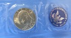 1974-S U.S. Eisenhower Silver Dollar w/Blue Envelope + COA — photo 2