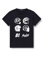 Jungen T-Shirt Kurzarm Schwarz 8 Jahre Replay Baumwolle Modell 098