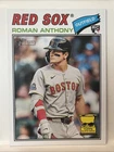 2026 Topps Heritage Roman Anthony RC Base Rookie Card #86 Boston Red Sox