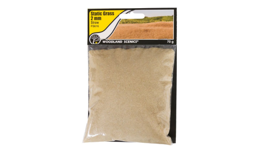 Woodland Scenics FS616 2mm Static Grass Straw 70 gram Bag
