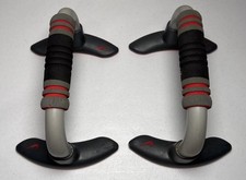 Nike Training Exercise Push Up Grips Stands Bars Black Red Grey