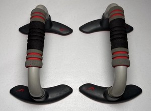 Nike Training Exercise Push Up Grips Stands Bars Black Red Grey